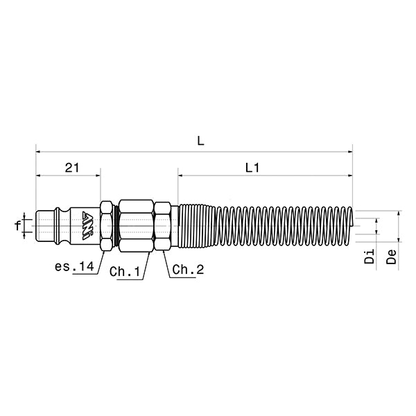63/MF OMNI - Raccord rapide profilé ALLEMAGNE avec ressort - Raccords et robinets à ressort - Raccords - Ani 63/MF OMNI - Raccord rapide profilé ALLEMAGNE avec ressort - Raccords et robinets à ressort - Raccords - Ani